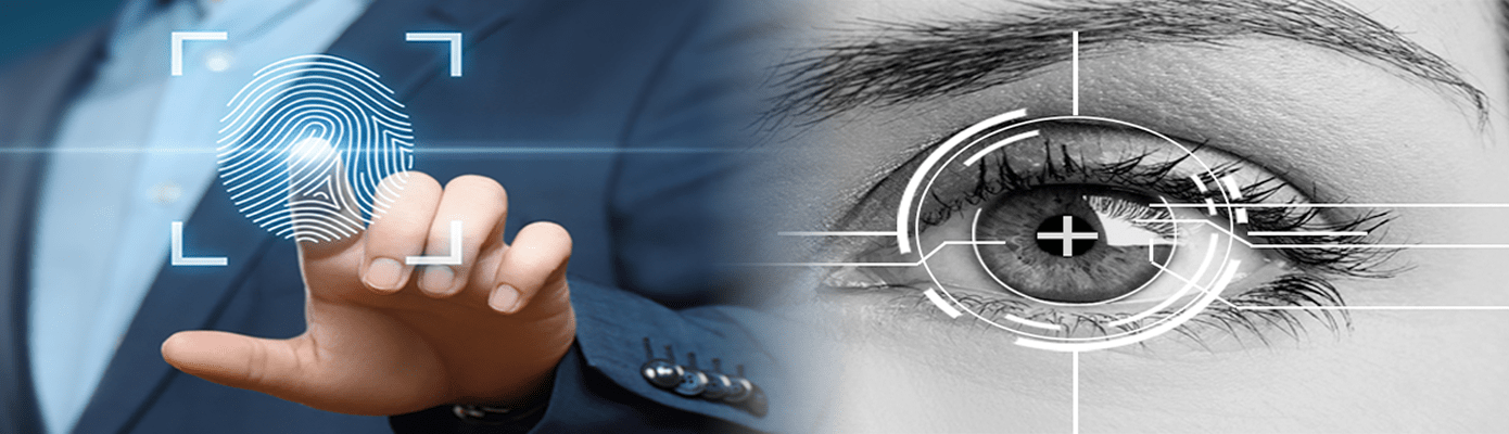 Biometric device banner